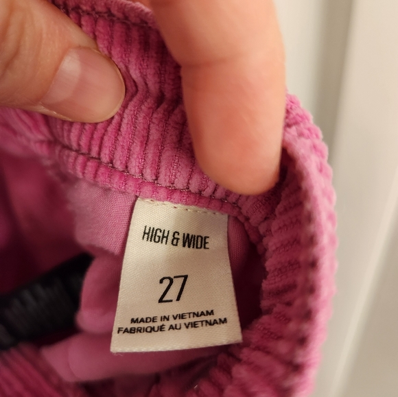 BDG wide and high pink courdory pants - Picture 2 of 4